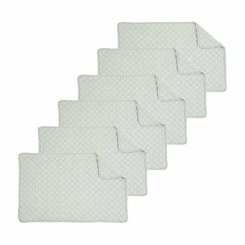 Cu0026F Home Abbott Sea Glass Placemat Set of 6 Placemat Set of 6 Sea Glass