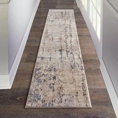 Addie Abstract Beige/Gray Area Rug Mercury Row Rug Size: Runner 2&2x22 x 7&6x22