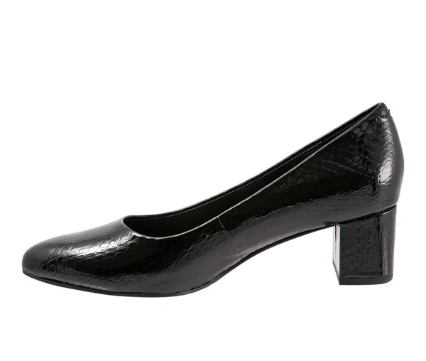 Trotters Women's Kari Pump - Size: 9, Black Snake Leather
