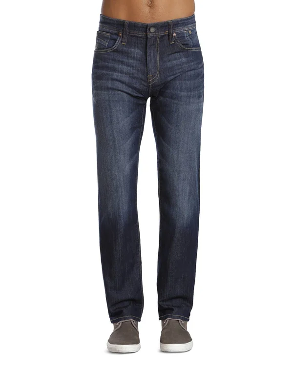 Mavi Men's Zach Straight Leg in Dark Maui, Men's Jeans