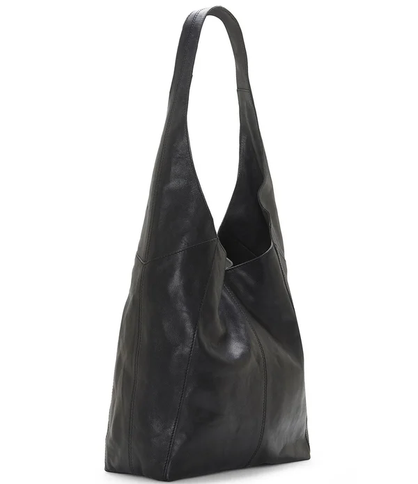 Lucky Brand Patti Leather Slouchy Hobo Bag - Black