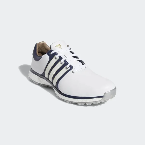 Adidas Men's Tour360 XT Spikeless Golf Shoes Size 9, White/Collegiate Navy/Gold Metallic