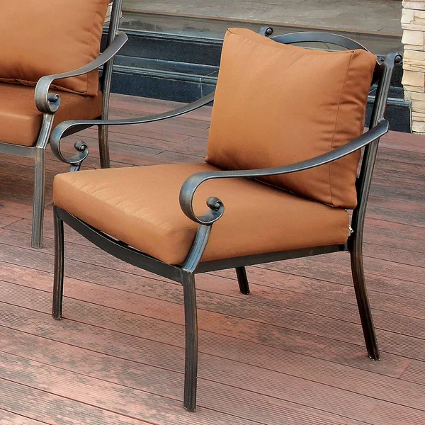 Furniture of America Suella Outdoor Pillow Back Arm Chair