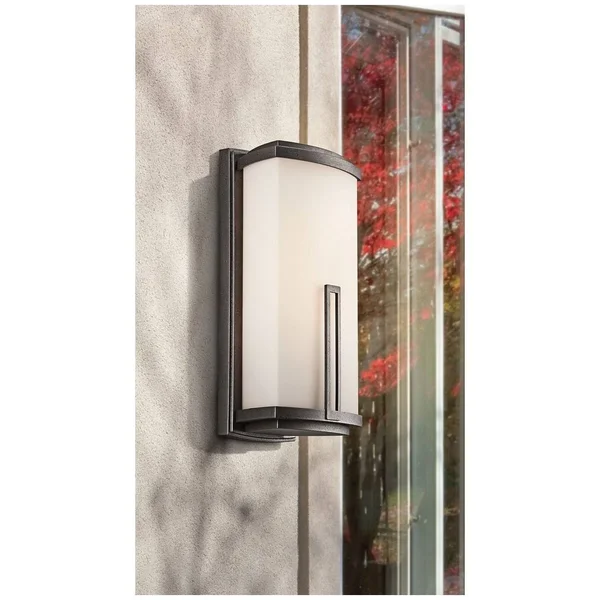 Kichler Leeds Outdoor Wall 1 Light - Anvil Iron - 49110AVI