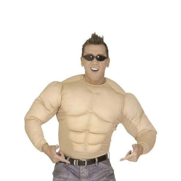 XL Muscle Shirt Costume Extra Large for Super Hero Fancy Dress