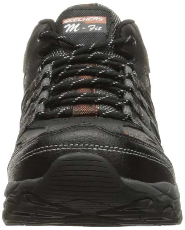 Skechers Sport Men's Afterburn M. Fit Geardo Oxford - Black/Charcoal, 8 4E US