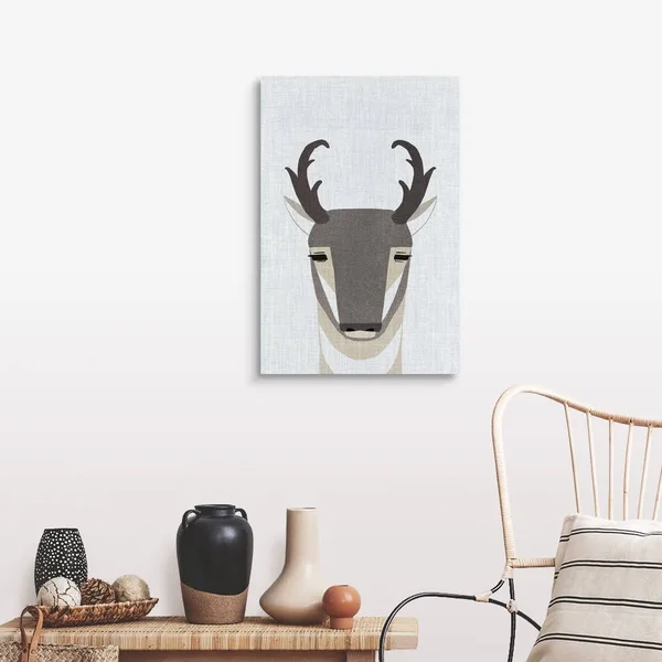 Pronghorn Antelope, Canvas Wall Art, 20x30, Great Big Canvas