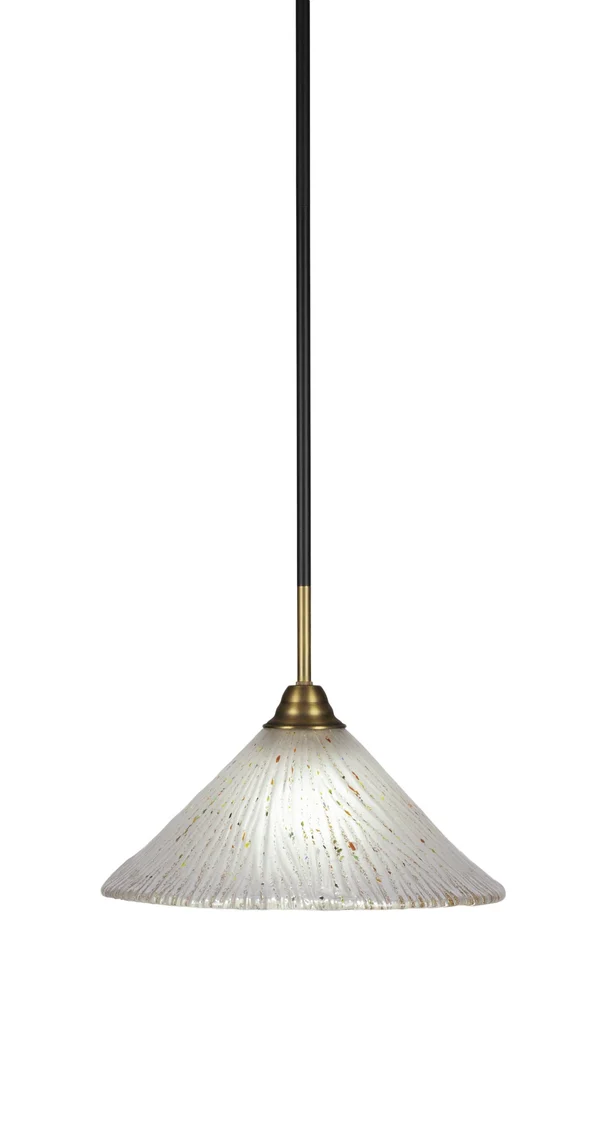 Toltec Lighting 3401-MBBR-701 Paramount - 1 Light Mini Pendant 12 inch