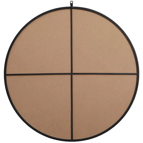Elegant Decor MR4739BK 39 in. Metal Frame Round Mirror with Decorative Hook Black