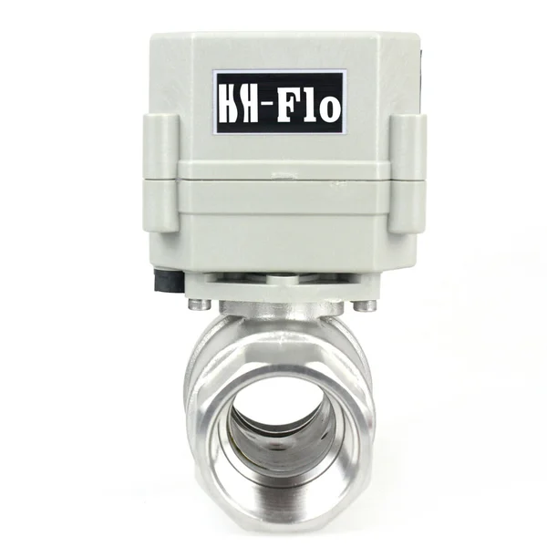 HSH-Flo 1x22 DN25 110-230VAC Normally Open CF8/Stainless Steel 304 Motorized Electrical Ball Valve with U.S. Plug (1 inch, Norma