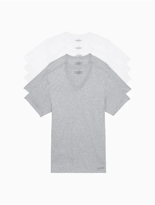 Calvin Klein Men's Cotton Classics Multipack V Neck T-Shirts