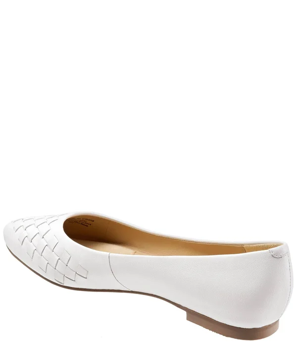 Trotters Women's Estee Woven Flat - Silver - 6.5M