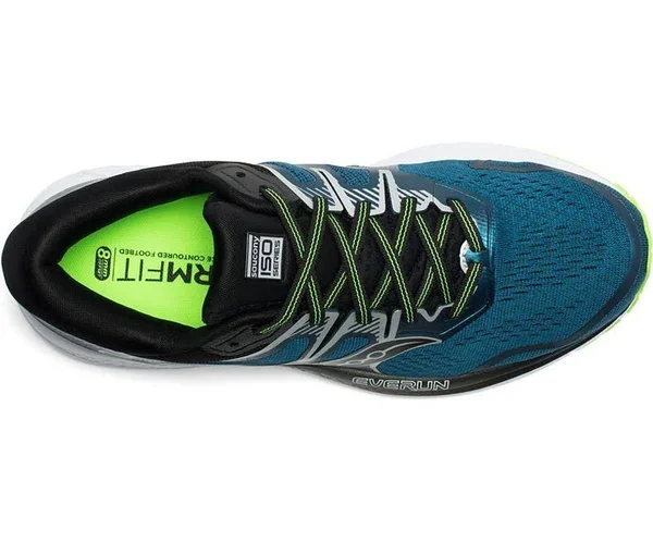 Saucony Men's Omni ISO (Wide) 2 Marine-Silver - 10