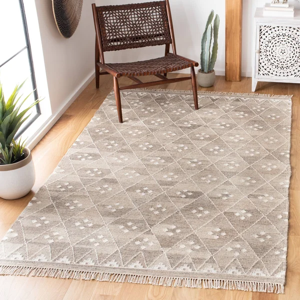 Safavieh Natural Kilim NKM316B Natural - Ivory 10& x 14& Area Rug