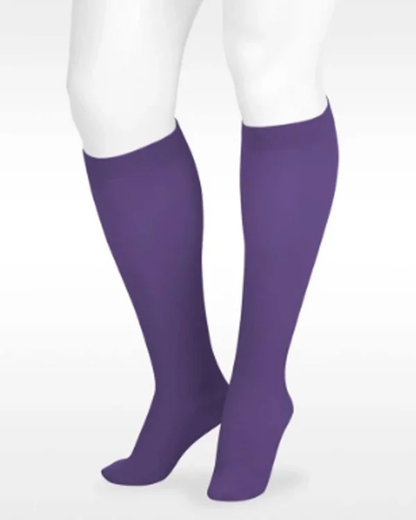 Juzo Soft 15-20 mmHg Open Toe Knee High - V, Regular, Pink