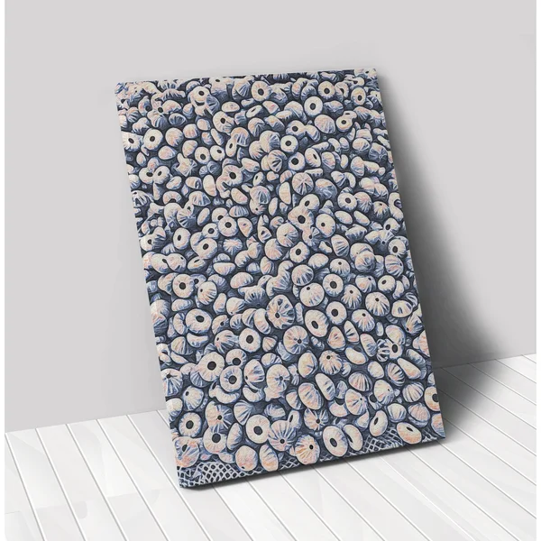 36x22 x 24x22 Endless Shells Premium Stretched Canvas by Amrita Sen in Multi-Color