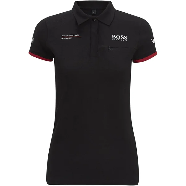 Porsche Motorsport Women's Black Team Polo w/Motorsport Kit - XL