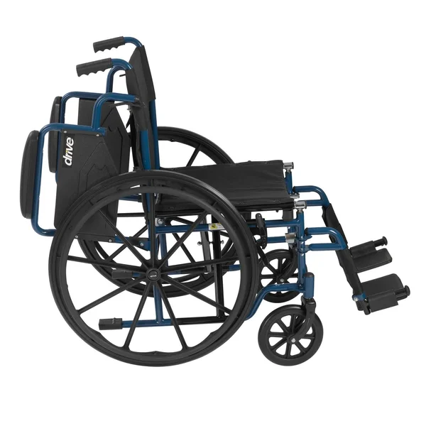 Medline - Ultralight Transport Wheelchair - Blue