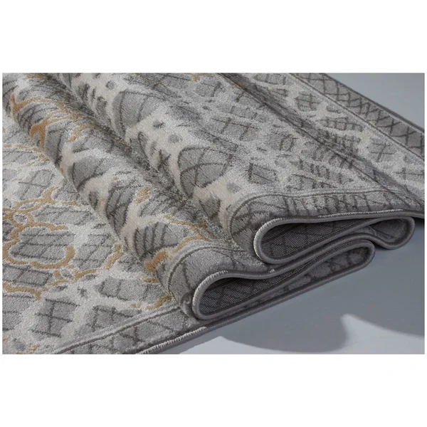 Ladole Rugs Beautiful Super Soft Modern Indoor Vincenza Collection Area Rug Carpet for Bedroom Living Room Dining Room in Grey-D
