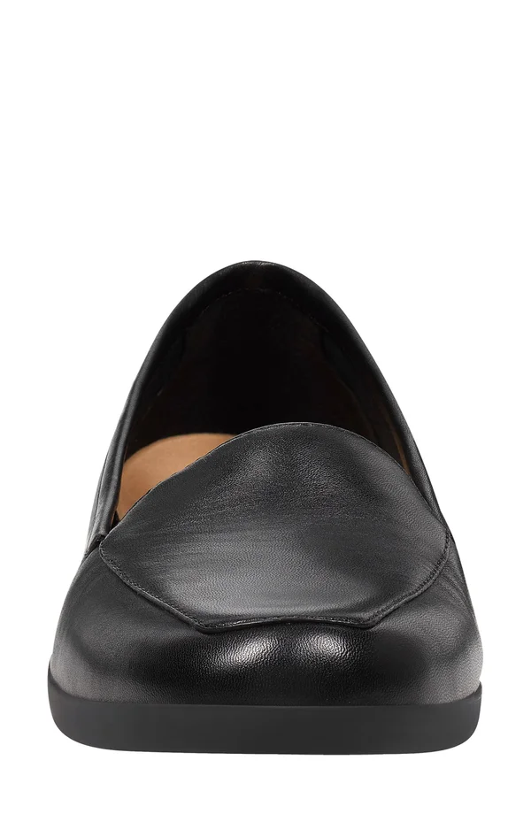 Easy Spirit Women's Devitt Loafer - Size: 6.5, Black Leather