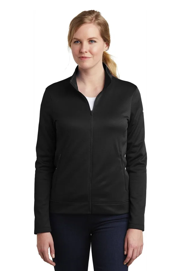 Nike Ladies Therma-Fit Full-Zip Fleece. NKAH6260 (Black) L