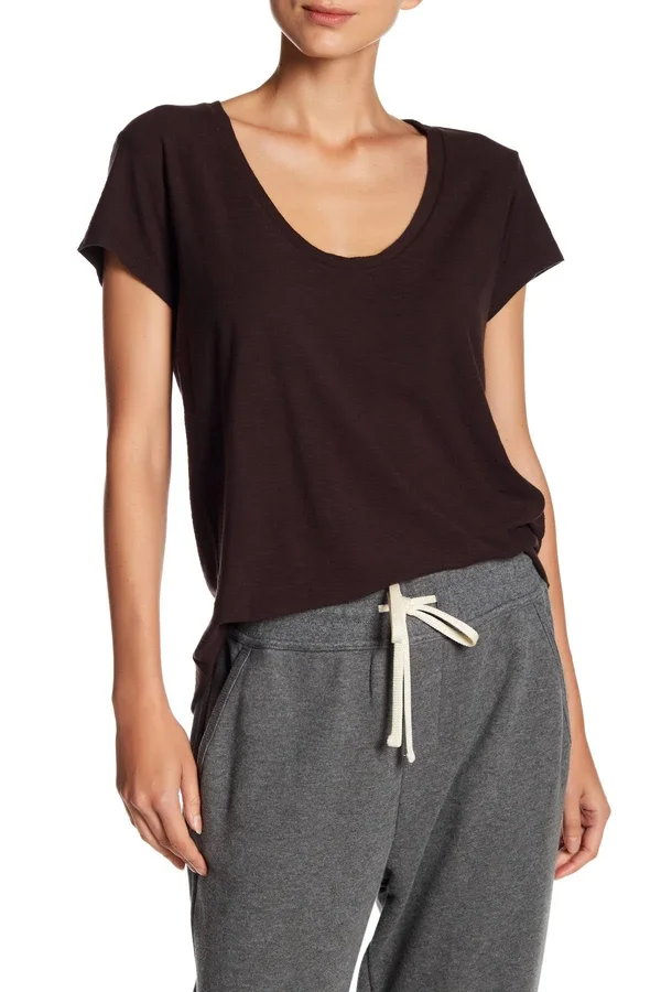 James Perse Deep V-Neck Tee at Hautelook - Womens Tees & T-Shirts - Womens Shirts