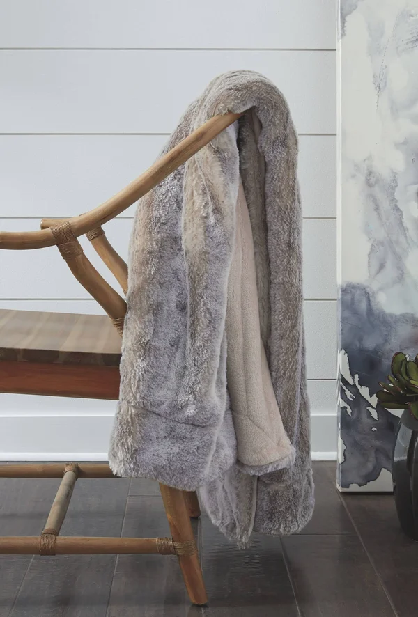 Raegan Gray/Tan Throw (Set of 3)