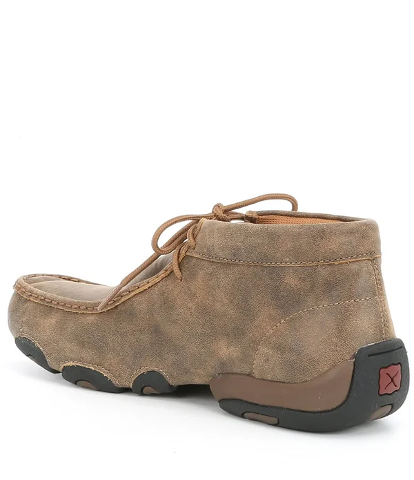 Twisted x Men's Driving Leather Moccasin Lace Up - Mens, 12M, Bomber