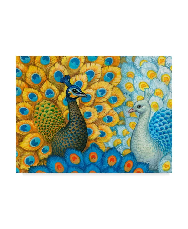 Trademark Fine Art Ali31197-C2432Gg Maria Rytova 'Peacocks' Canvas Art