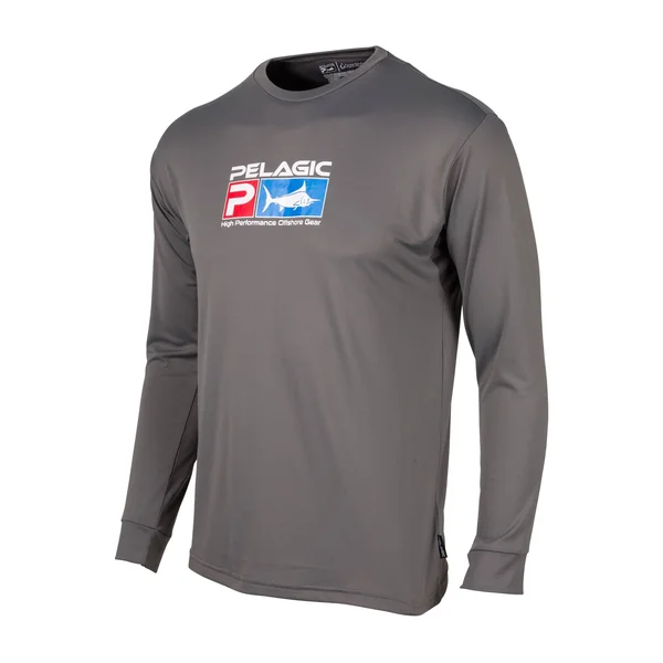Pelagic Aquatek Charcoal Long Sleeve Sun Shirt M