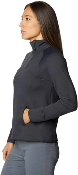 Mountain Hardwear Women's Frostzone 1/4 Zip Top - Xs - Dark Storm
