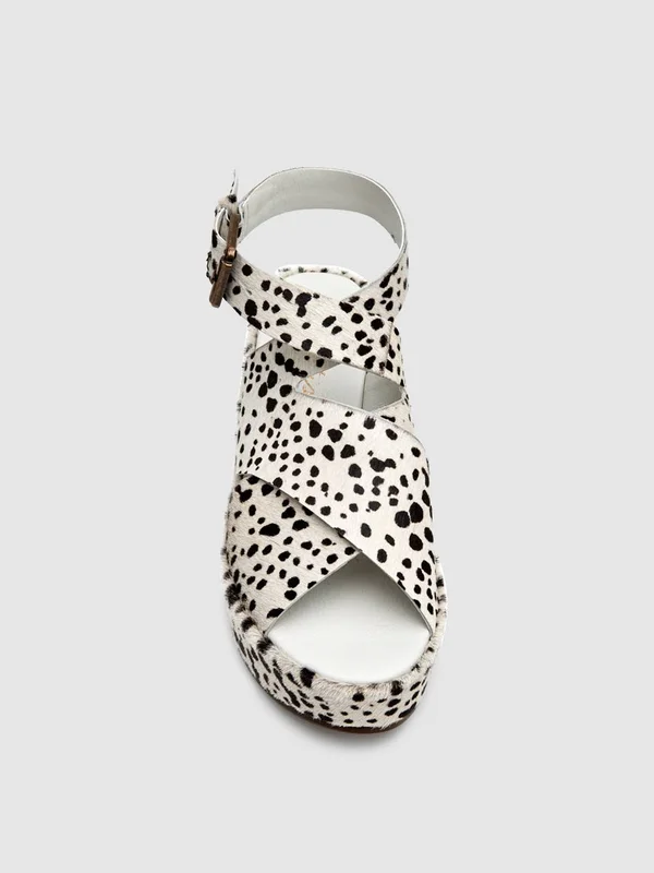 Matisse Runaway Women's Platform - Black, White Spot, 8 M