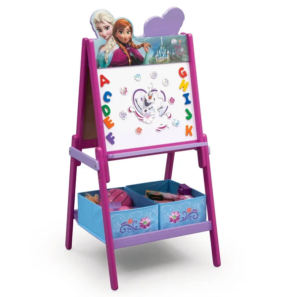Delta Children Wooden Double Sided Activity Easel, Frozen