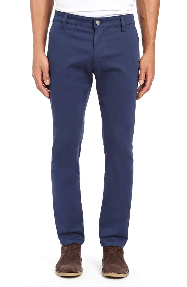 Mavi Men's Johnny Slim Chino in Marine Blue Twill - Men's Pants