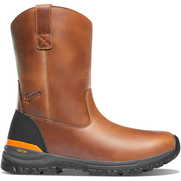 Danner Men's Stronghold Wellington 10 in. Hot Boot Brown 8