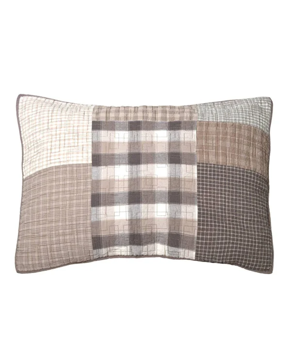 Donna Sharp 3 Piece Smoky Square Quilt Set - King, Cotton