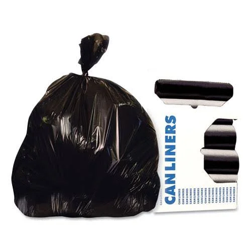 Heritage Low-Density Repro Can Liner 60 Gal 2 Mil 38 x 58 Black 100/Carton