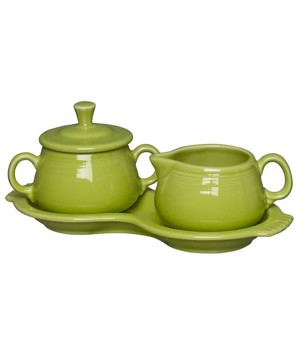 Fiesta Lemongrass Sugar & Cream Tray Set