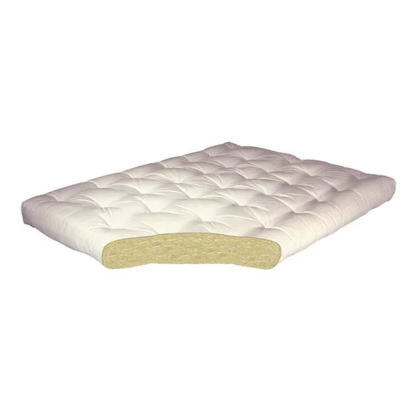 Gold Bond 6x22 All Cotton #606 Twin Futon Mattress Blue Microfiber