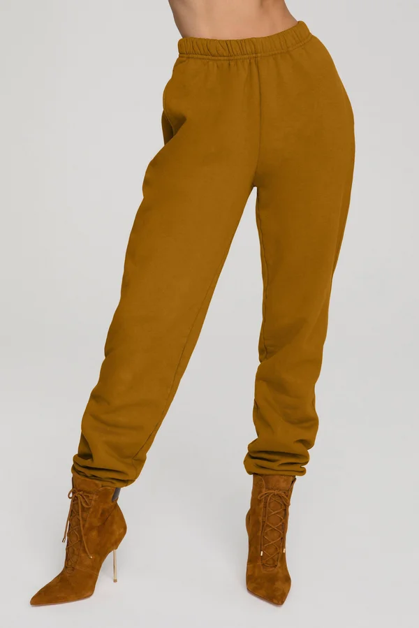 Women's Boyfriend Sweatpants in Bronze Brown Size 4 - Good American, Khloé Kardashian