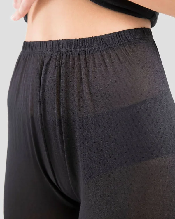 Terramar Women's Thermasilk Pointelle Pant