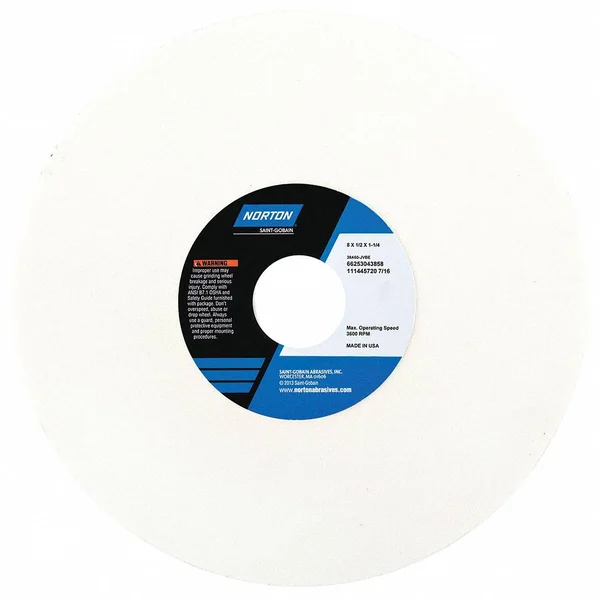 Norton 66253043869 Grinding Wheel - t1, 8X1/2X1.25, ao, 80G, pk5