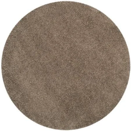 Brayden Studio Nickols Shag Taupe Area Rug, Gray