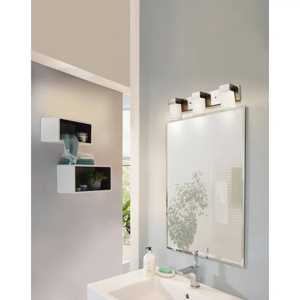 Eglo Ciara Springs 3-Light Brushed Nickel Bath Vanity Light 202864A