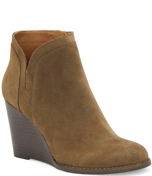 Women's Lucky Brand Yimina Wedge Bootie - Size 6.5 M - Green