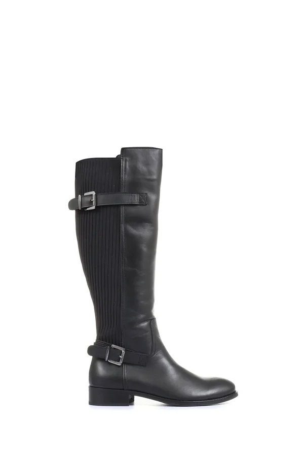 Jones Bootmaker Women's Arya Leather Knee High Boots - Black - US 07