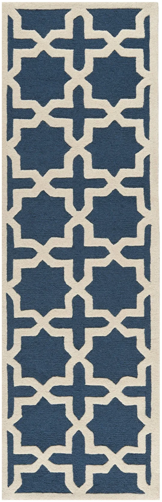 Safavieh Cambridge Navy Blue & Ivory 8& x 10& Rug