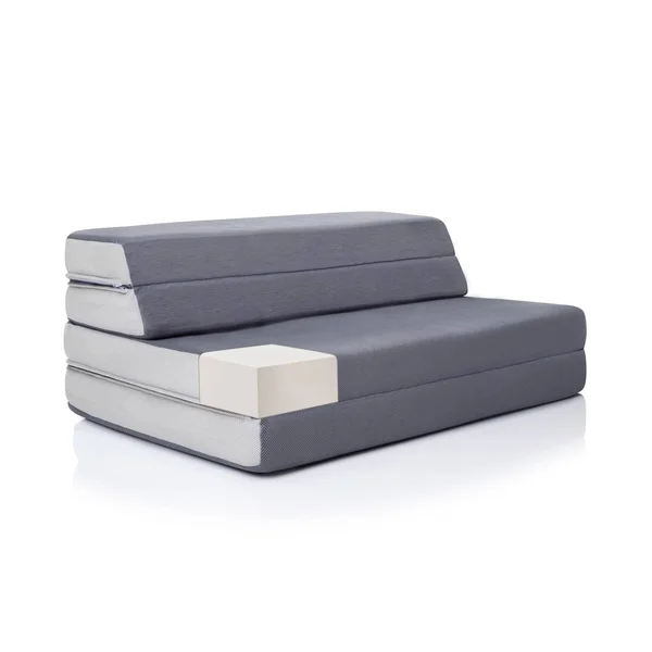 Lucid Comfort Collection 4x22 Folding Sofa Mattress, Twin XL, Gray