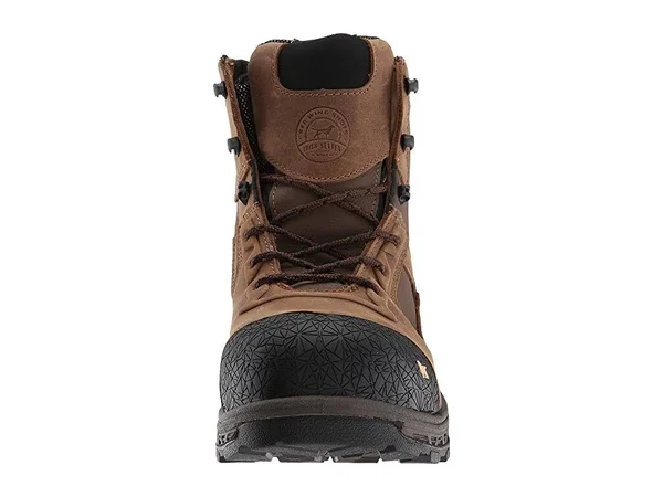 Irish Setter Men's Kasota Waterproof 6 inch Side Zip Safety Toe Work Boots, 14 2E, Brown