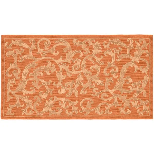 Safavieh Courtyard CY2653-3202 2&3x22 x 14&0x22 Runner Terracotta - Natural Area Rug